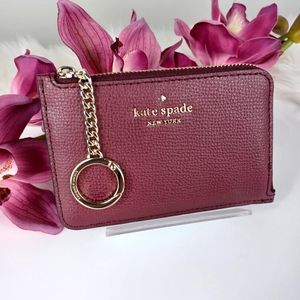WOMEN'S KATE SPADE DARCY BLACKBERRY PRESERVE CREDIT CARD ID HOLDER
